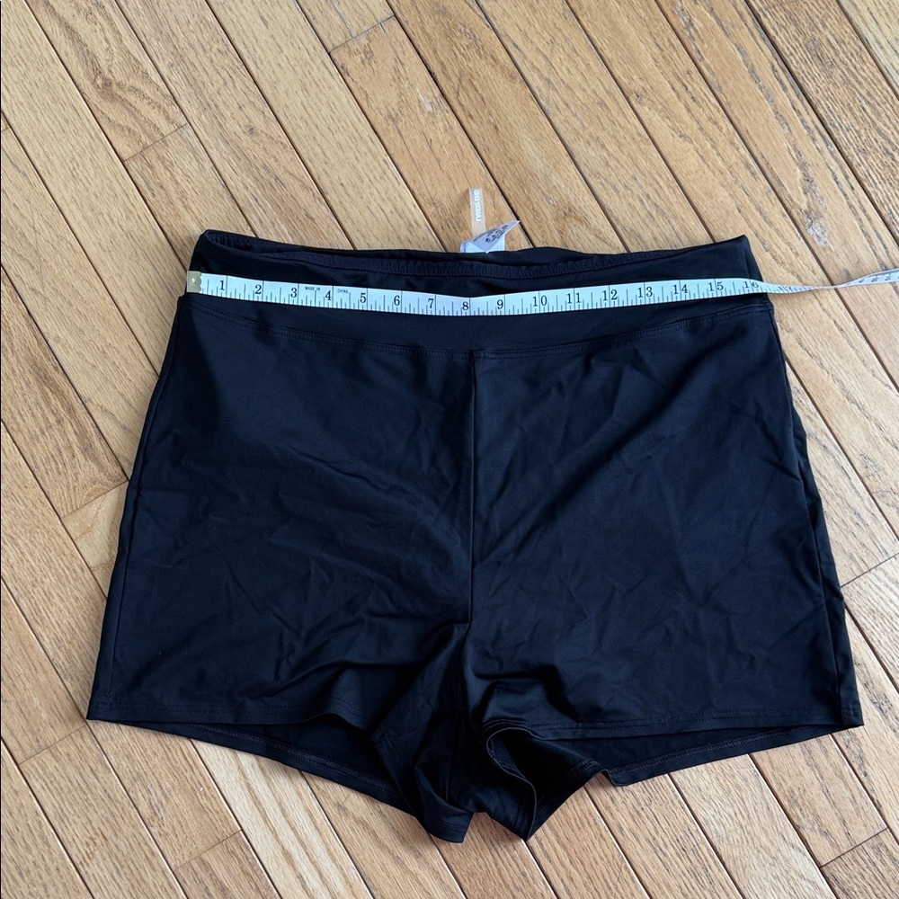 Lands' End Women's Classic Black Swim Shorts - Picture 5 of 6